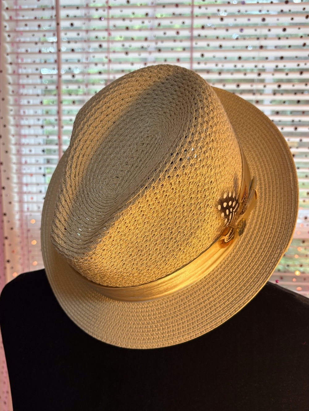 Montique Straw Sun Hat - Natural Beige (NWOT)